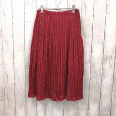 未使用 マーキュリーデュオ ドット柄 プリーツスカート Sサ