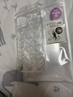 iPhone 15用アクリルハートケース