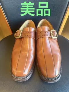 希少NEPENTHES ネペンテス 重厚トリプルソールモンクストラップ短靴　美品のサムネイル