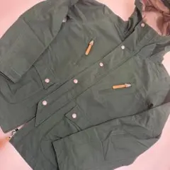 オリーブグリーン フード付きマウンテンパーカー