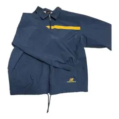 【new balance】ナイロンジャケット ネイビー/イエロー　古着