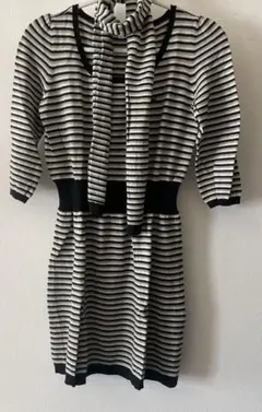 お値下げ‼️バーバリーブルーレーベル ニットワンピース ボーダー