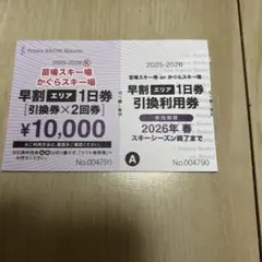 2026年最新】かぐらリフト券の人気アイテム - メルカリ