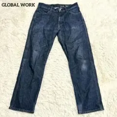 【グローバルワーク】ストレートデニムパンツ ジーンズ(L)レギュラーフィット