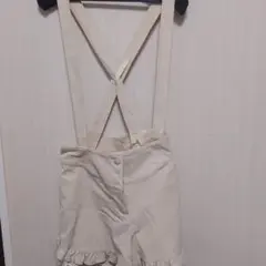 ズボン　ミニ丈　オーバーオール