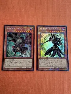 遊戯王 黒き魔術師-ブラック・マジシャン シークレット レリーフ 二枚