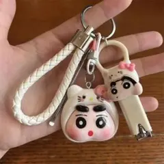 クレヨンしんちゃん ハローキティ コラボ キーホルダー 爪切りのサムネイル