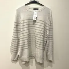 新品 GALLORIA ボーダーニット セーター L