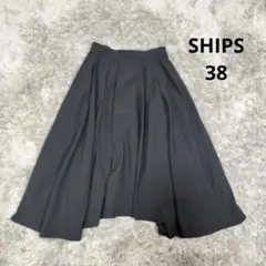 SHIPS シップスアシンメトリータックスカート38日本製のサムネイル