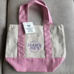 新品未使用TRADER JOE'S パステル ピンク　トートバッグ