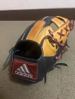 adidas 野球グローブ 右手用 黒/オレンジ