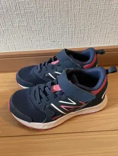 New Balance キッズスニーカー ネイビー/ピンク