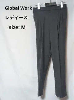 Global Work レディース スラックス Mサイズ グレー
