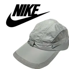 ナイキ　ナイロン　キャップ　テック　y2k 00s グレー　シルバー　ギア　新品