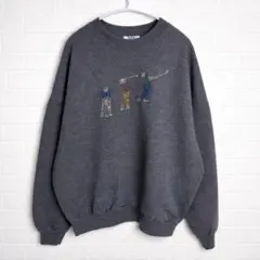 Mc Sport スウェット XL グレー ゴルフ刺繍 ビンテージ USA古着