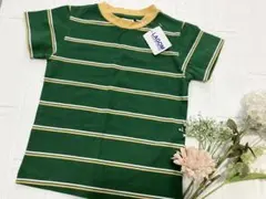 LAGOM 緑/黄 ストライプ Tシャツのサムネイル