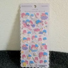 正規品 ふわふわ サンリオ キャラクターズ しーる リトルツインスターズ シール