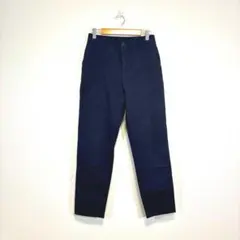 無印良品 ネイビー チノパン ストレート　綿混　紺　テーパード　パンツ　MUJI