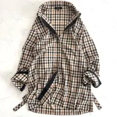 美品 ダックス DAKS ハウスチェックロングシャツ 42 大きいサイズ 日本製