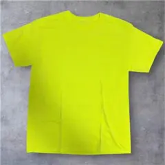 【未使用】GILDAN 蛍光イエロー 半袖Tシャツ L