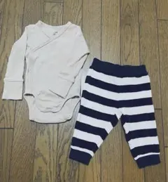 美品☆H&M ロンパース　パンツ　セット　70 オーガニック