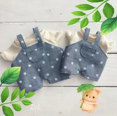 kpopドール ぬい活　推しドール　着せ替え『ドットサロペット♡』のサムネイル
