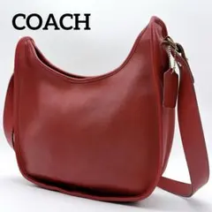 希少✨【オールドコーチ】ショルダーバッグ クロスボディ エルゴ チャーム レッド