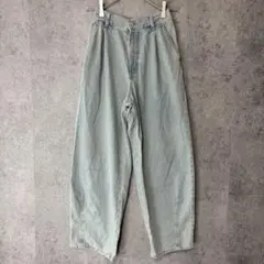 GU ジーユー GIRLSバレルレッグジーンズJR ブルー 160