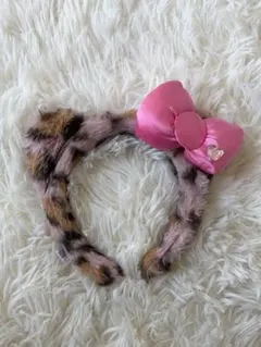 ヒョウ柄 キティカチューシャ usj