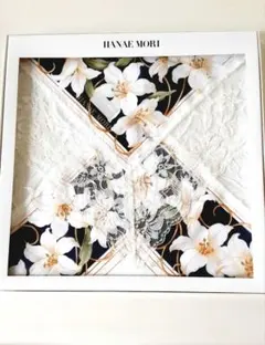 HANAE MORI 花柄レースハンカチ