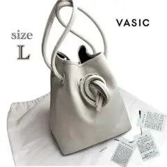極美✨大きい✨VASIC Bond ボンド トート ショルダーバッグ　アイボリー