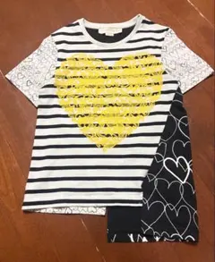 ステラマッカートニー★ハートプリント★ボーダーアシンメトリーTシャツ★サイズ36のサムネイル