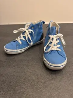 VANS コーデュロイ×キャンバス地 ターコイズブルー 22cm