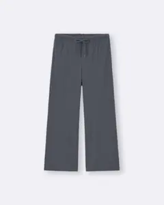 GU リブプルオンパンツ ダークグレー M 丈短め