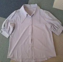 GRL 薄紫 半袖シャツ Lサイズ