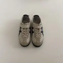 オニツカタイガー　アシックス　キッズスニーカー　スニーカー　ネイビー　19.5