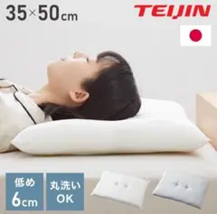 ローピロー 洗える 35×50cm テイジン 日本製 帝人 TEIJIN 低め枕