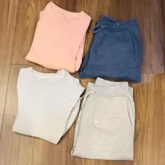 【UNIQLO】スウェット+パンツ 上下4点セット メンズ M ユニクロ