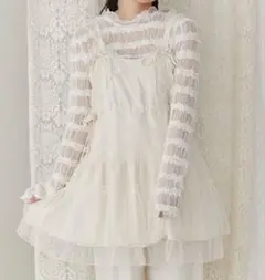 merry jenny チュールドロストミニキャミワンピース