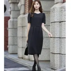 新品⭐︎フロリア　ガール　ワンピーススーツ 　お受験　セレモニースーツ　黒　L