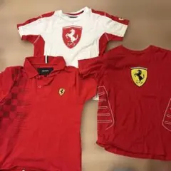 Ferrari フェラーリ　Tシャツ　ポロシャツ　3点7/8/9/10/y
