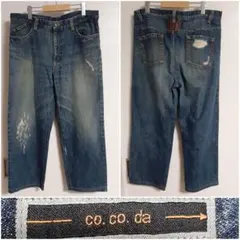 co.co.da デニムパンツ ジーンズ ダメージ加工