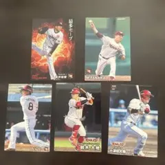プロ野球チップス楽天イーグルス選手カード×5枚