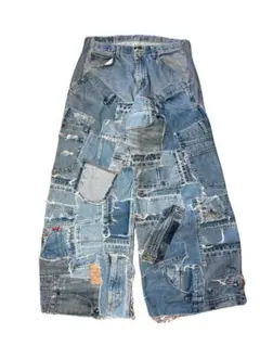 00s極太 PACO バギーデニム 刺繍 y2k sk8 skate jnco - メルカリ
