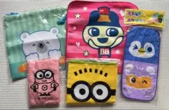 プチタオル ミニタオル ミニ巾着袋 まとめ売り 入学 入園