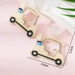 ゴルフカート　アクセサリー　ピアス　GOLF
