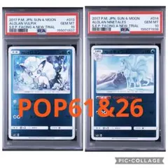希少 PSA10 連番　アローラロコン キュウコン 新たなる試練の向こう 049