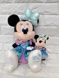 新品 東京ディズニーシー25周年 ミッキー ミニー ぬいぐるみ - メルカリ