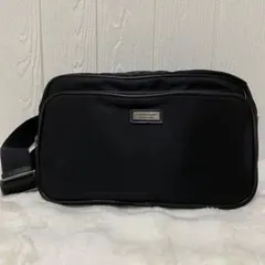 バーバリーブラックレーベル ショルダーバッグ ボディバッグ ノバチェック 黒色