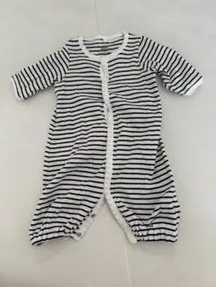 プチバトー　ミニマリニエール２ウェイロンパース